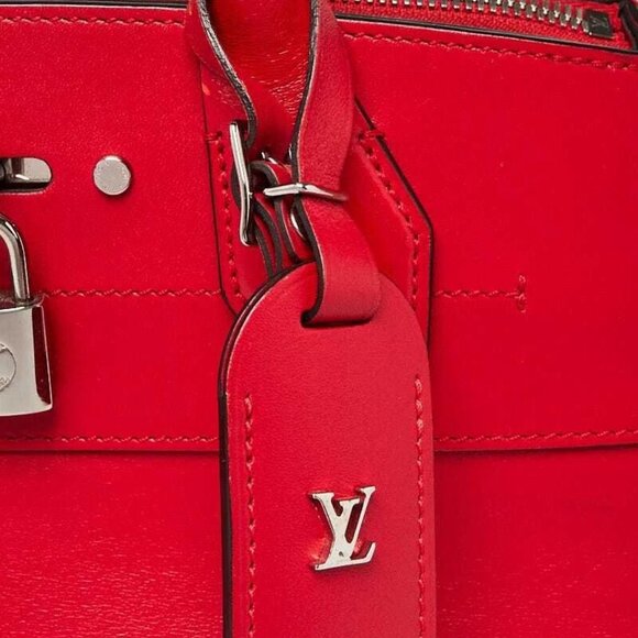 Louis Vuitton Red Smooth Leather City Steamer Mini Bag - Picture 7 of 12